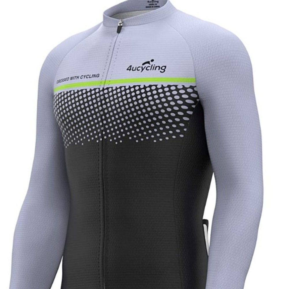 Cycling Jersey Full Zip Moisture Wicking,